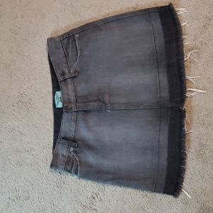 FINAL PRICE DROP!!! Gray/ Black Denim Skirt
